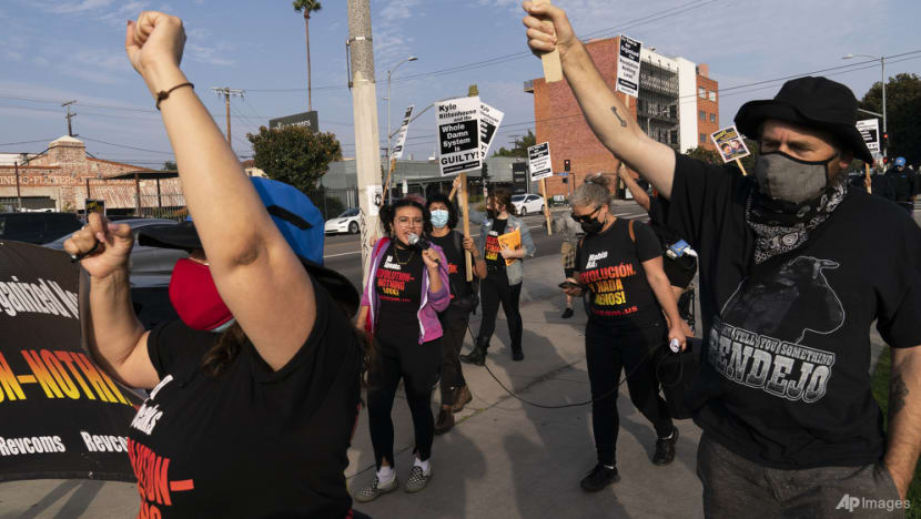 Hundreds protest Rittenhouse acquittal across US