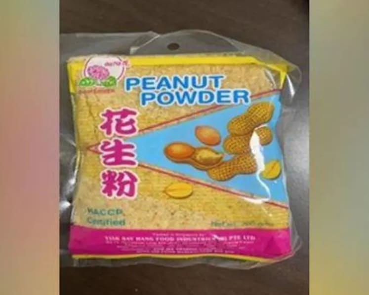 Peanut powder recalled due to excessive levels of aflatoxins: SFA