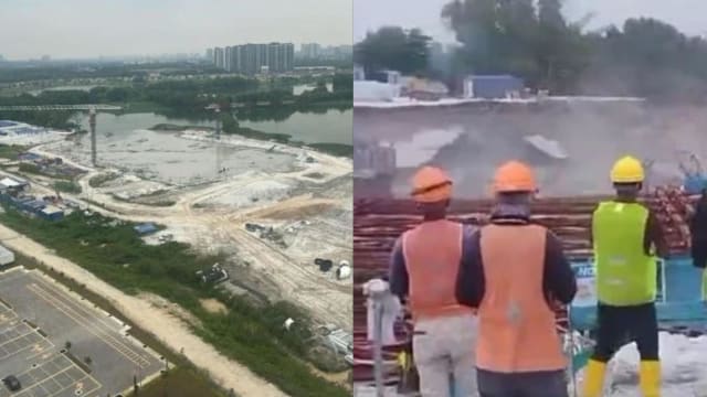 马国湖岸决堤冲毁工地 形成19公尺深“工地湖”