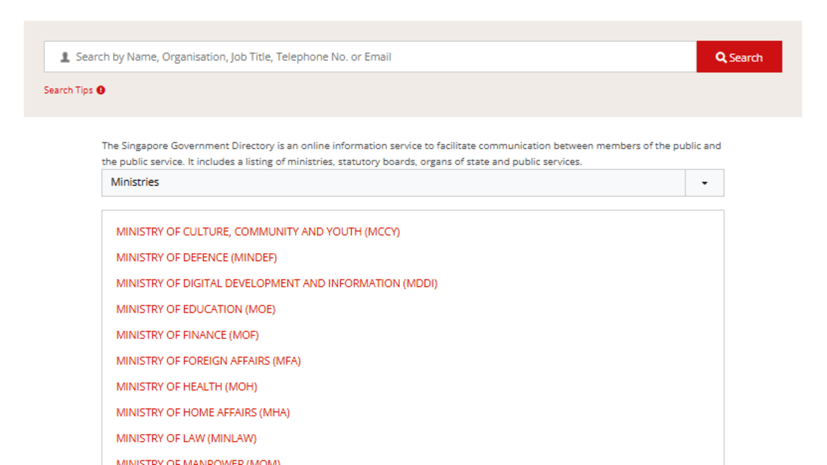 Singapore removes contact details of most public officers from online directory amid rise in scams