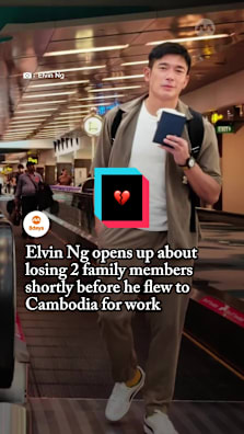 Elvin tells 8days.sg how he coped after his cousin passed away suddenly the night before his flight, while his aunt had lost the battle to cancer a week prior. #8dayssg #8dayssglocalent #elvinng #骑心协力 #sgfyp 