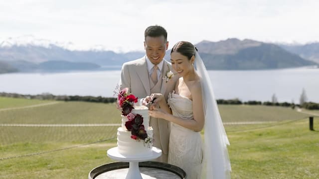 在新西兰大草坪办婚礼，胡定欣惊喜宣布结婚！