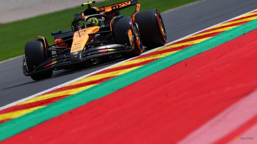 Norris takes Spa pole on all-McLaren front row