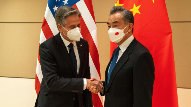 布林肯在中国高空气球事件后 首次同王毅会面