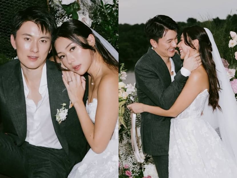 Celebrity couple Edwin Goh and Rachel Wan share Taylor Swift-inspired pre-wedding photos shot in Mandai