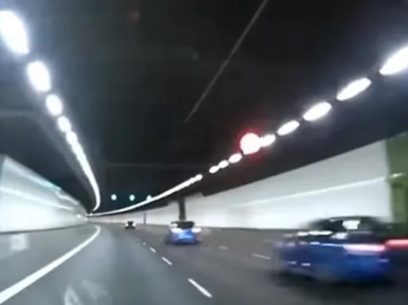 Patrick Ong Choon Hua Ong wanted the beam from his laser pointer to reflect off the rearview mirror of the driver in front of him and into the driver's eyes, forcing him to change lanes.