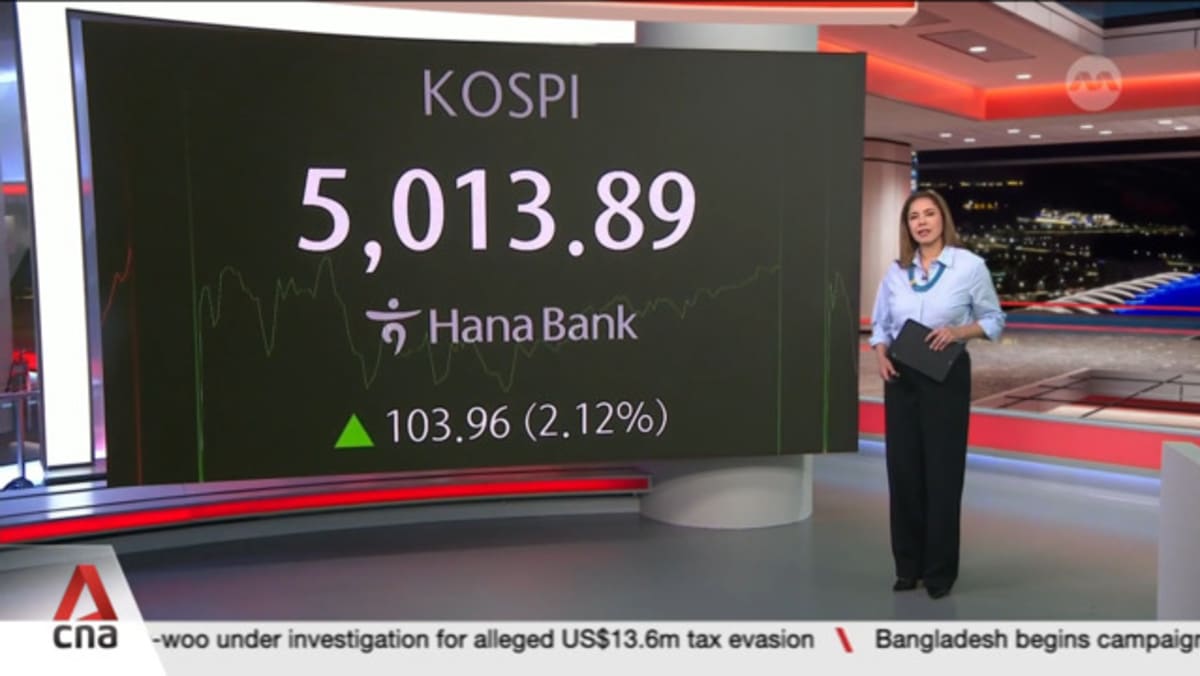 South Korea's stock market breaks 5,000 for first time powered by AI