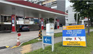 கேலாங் Esso பெட்ரோல் நிலையத்தில் கார் விபத்து - 77 வயது ஊழியர் மரணம்