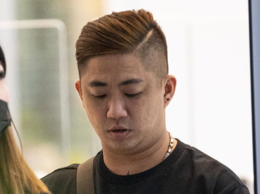 Mervin Yeoh Wei Kian leaving the State Courts on Sept 2, 2022.