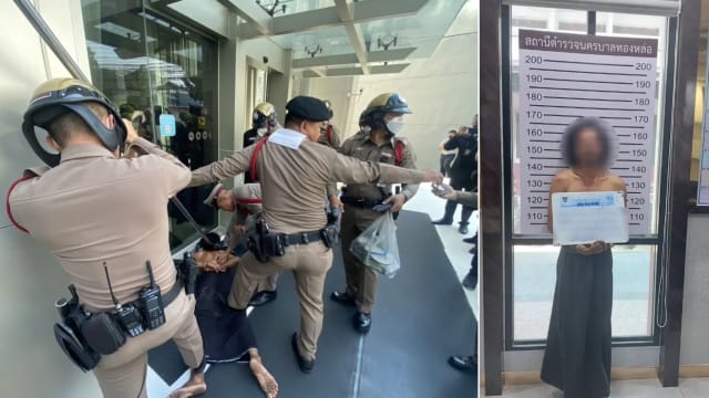 裸身泰国男持刀 闯入曼谷一家电视台新闻部