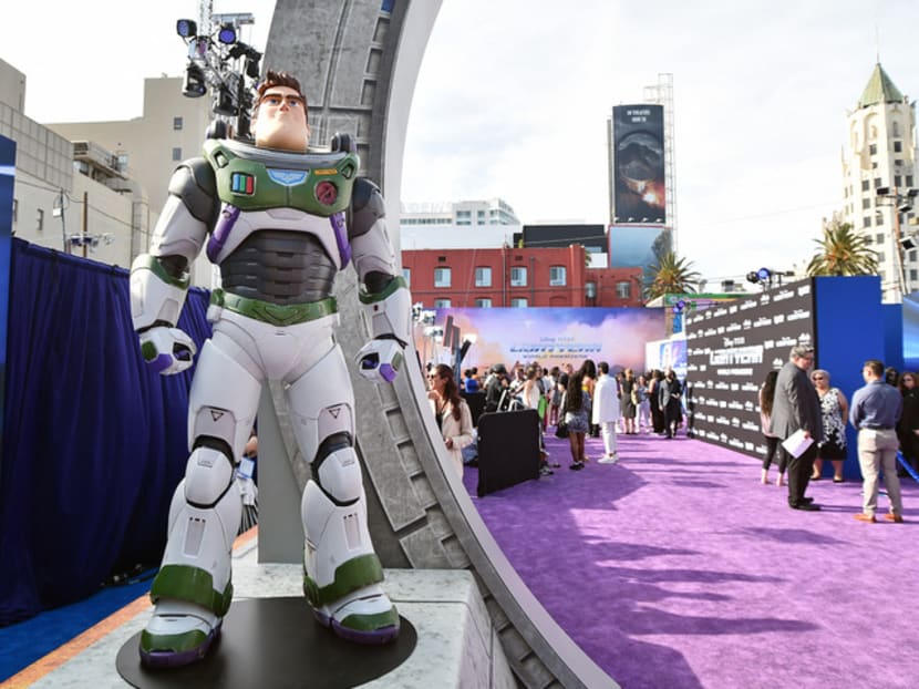 The world premiere of Disney and Pixar's feature film Lightyear at El Capitan Theatre in Hollywood, California on June 8, 2022. The world premiere of Disney and Pixar's feature film Lightyear at El Capitan Theatre in Hollywood, California on June 8, 2022.