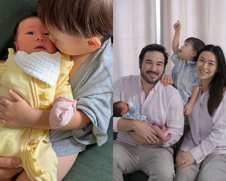 Actress Rebecca Lim’s husband surprises fans by revealing baby daughter’s face