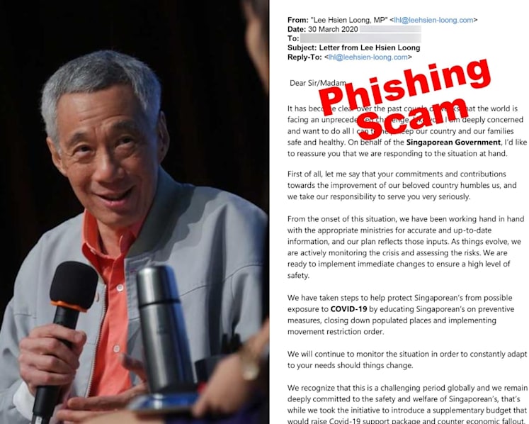Covid-19: PM Lee warns public of fake email about virus situation