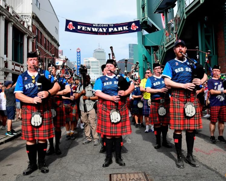 Red Sox thank Scotland's Tartan Army for unforgettable Boston presence
