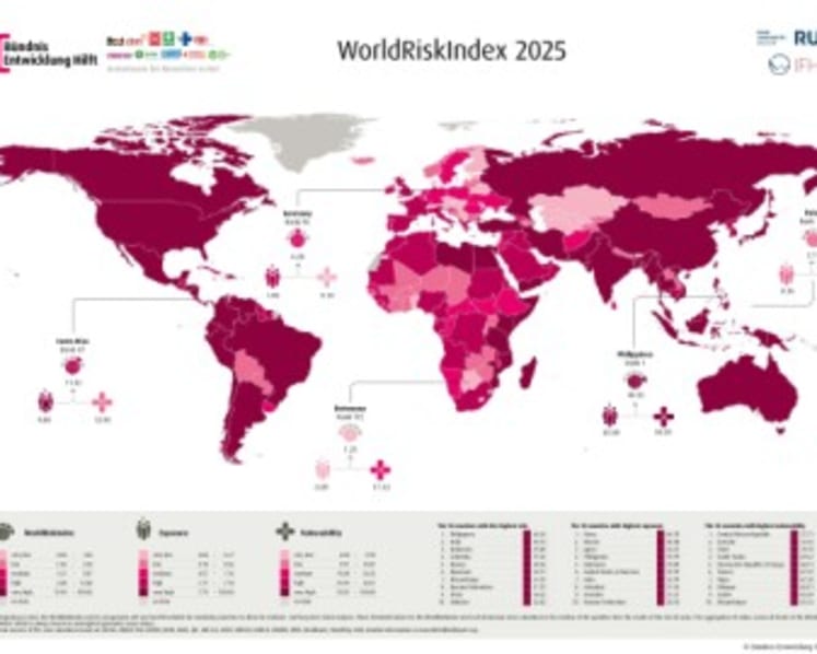 WorldRiskReport 2025: Billions threatened by flooding