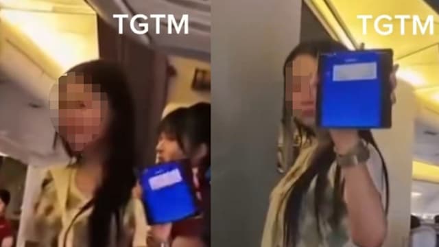 起飞前要求升等商务舱 女乘客情绪失控被请下机