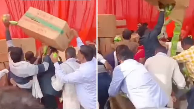 印度383对贫困新人参加集体婚礼 宾客抢薯片酿踩踏意外