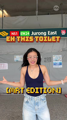 Rating and reviewing MRT toilets: Jurong East Because not all washrooms were made equal  #8dayssg #8dayssgtrending #toiletreviews 