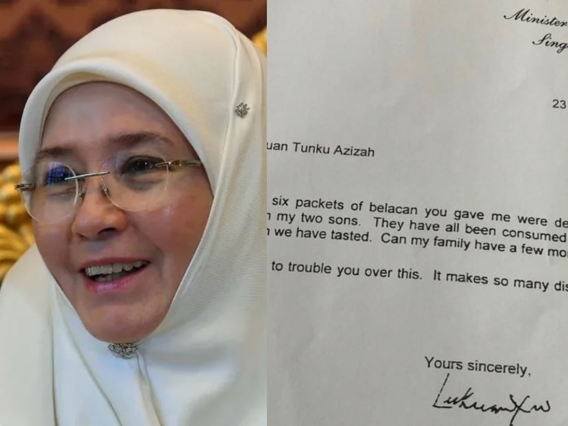 Tunku Hajah Azizah Aminah Maimunah Iskandariah, through her Twitter handle @cheminahsayang, disclosed that she was, for a time, the “official supplier” of sambal belacan to Singapore's former prime minister Lee Kuan Yew. Tunku Hajah Azizah Aminah Maimunah Iskandariah, through her Twitter handle @cheminahsayang, disclosed that she was, for a time, the “official supplier” of sambal belacan to Singapore's former prime minister Lee Kuan Yew.