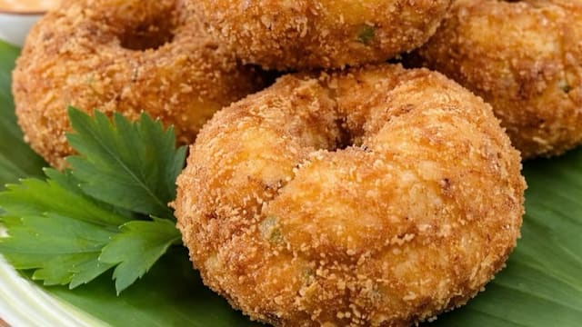 食谱：酥脆虾圈