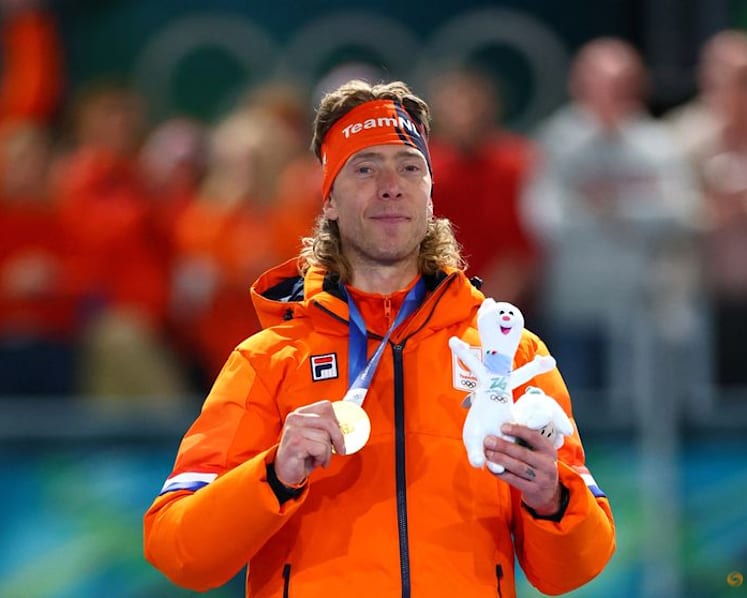 Speed skating-Timeless Bergsma 'not done yet' after striking gold at 40 in Milano Cortina