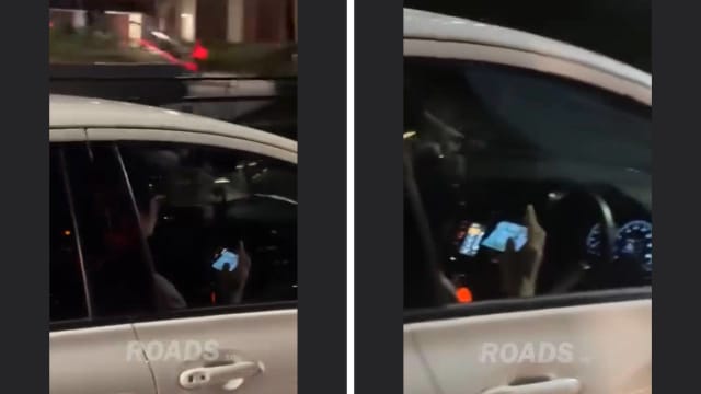 一边开车一边打游戏 司机不负责任行为被炮轰
