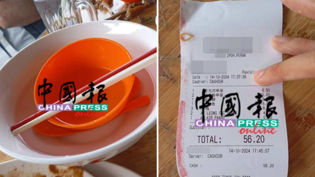 游客要求热水洗餐具 怡保餐厅收费惹议