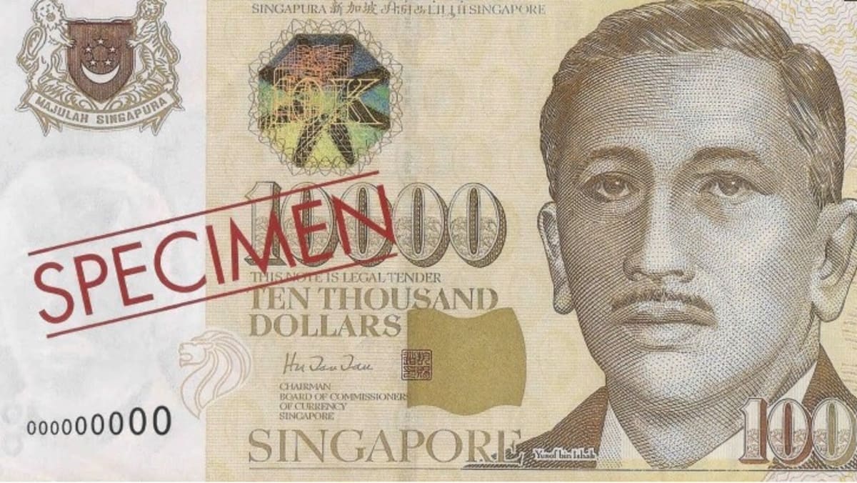 Singapore to stop issuing S$10,000 notes - TODAY