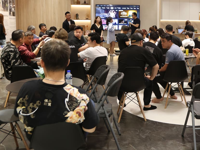 Attendees at an internal networking session hosted by an interior design company, on April 16, 2024. Attendees at an internal networking session hosted by an interior design company, on April 16, 2024.