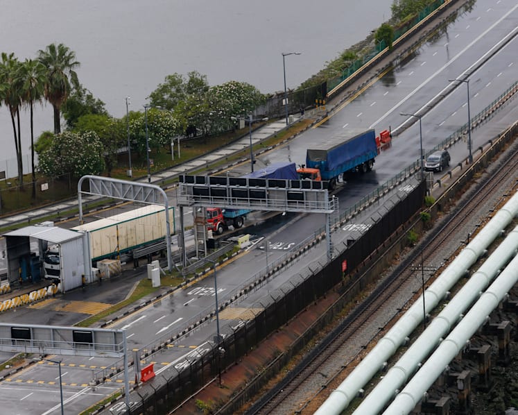 Some non-food cargo bound for Singapore turned away at Malaysia checkpoint on first day of lockdown