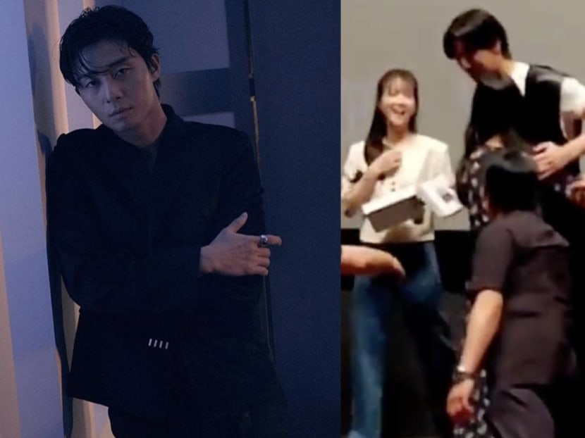'That’s sexual harassment': Park Seo Joon hugged by fan without his consent