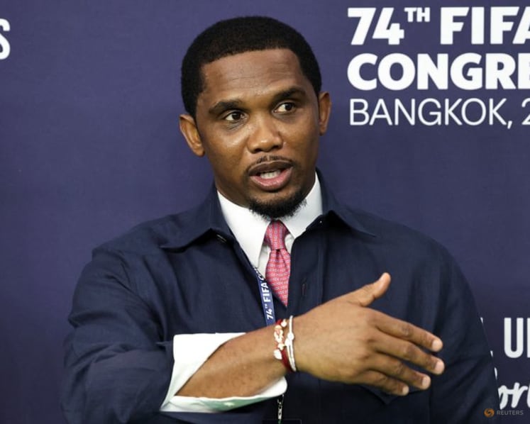 Cameroon's Eto'o says African federations should support Infantino