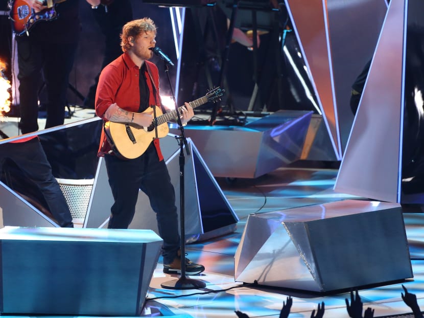 Tickets to British singer Ed Sheeran’s two-night concert at the Singapore Indoor Stadium on Nov 11 and 12 were sold out. AFP file photo