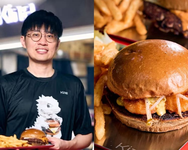 Ex-pastry chef's gourmet burger stall in Bukit Merah was designed by AI and inspired by Tesla's Cybertruck