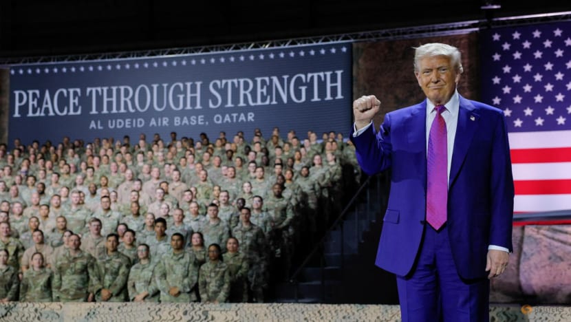 Trump renews third-term talk in troop rally in Qatar Trump renews third-term talk in troop rally in Qatar