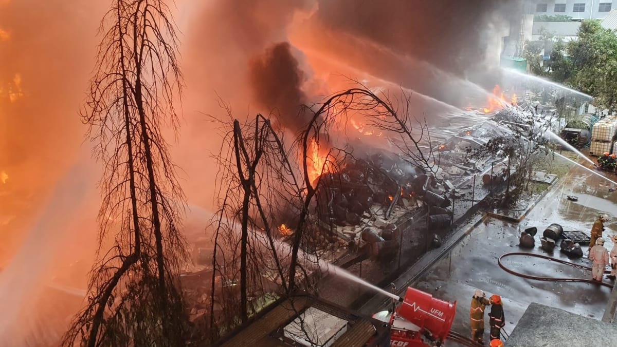 130 firefighters brave intense heat, explosions, to put out fire the ...