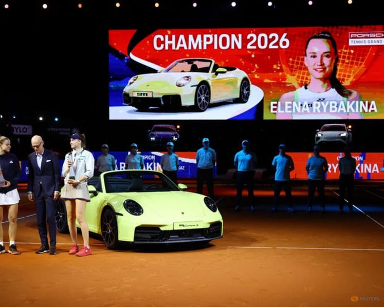Rybakina beats Muchova to win Stuttgart crown - and a Porsche - for second time