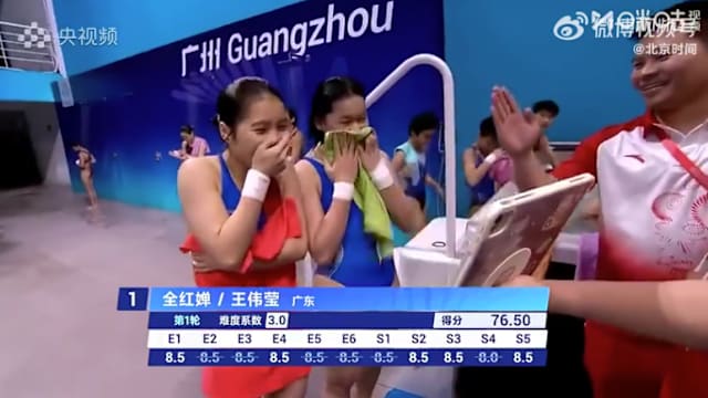 全红婵时隔183天重返赛场 再现水花消失术勇夺冠