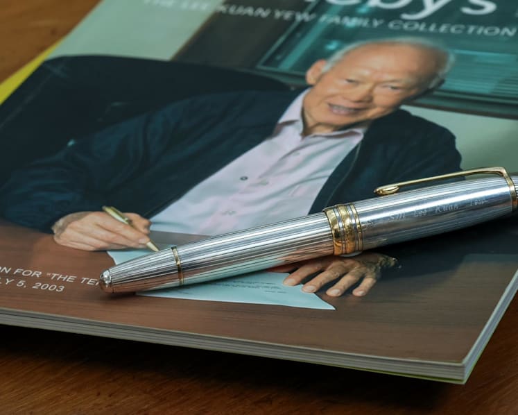Founding Prime Minister Lee Kuan Yew's Montblanc pen up for auction again in Singapore