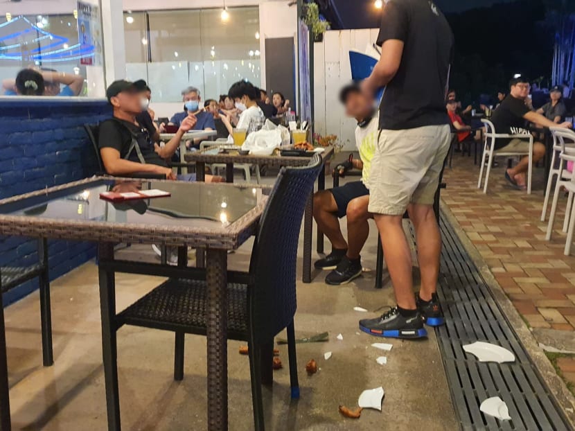 A Facebook user went online to talk about an incident at Fat Po restaurant (pictured) where two customers were seen behaving aggressively. 