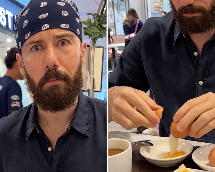 #trending: 'Might as well eat them raw' — netizens disgusted by soft-boiled eggs after US vlogger features S'pore breakfast set