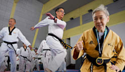 The seniors still practising taekwondo in their 70s and 80s
