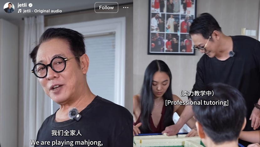 “I’m Too Good” Jet Li Shares Rare Family Mahjong Moment During CNY