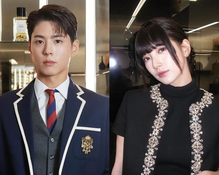 South Korean actors Park Bo-gum and Bae Suzy in Singapore on Mar 27 for Celine event