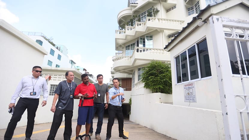 Loyang murder suspect brought back to crime scene