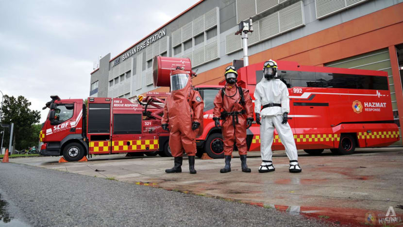 Modular oil tank firefighting system is SCDF’s latest tool in fighting large-scale fires Modular oil tank firefighting system is SCDF’s latest tool in fighting large-scale fires