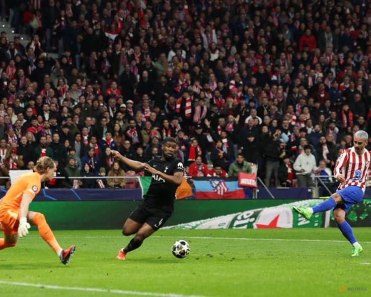 Ruthless Atletico punish Tottenham errors in 5-2 Champions League rout
