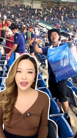 Japanese football fans accused of 'double standards' when it comes to cleaning up