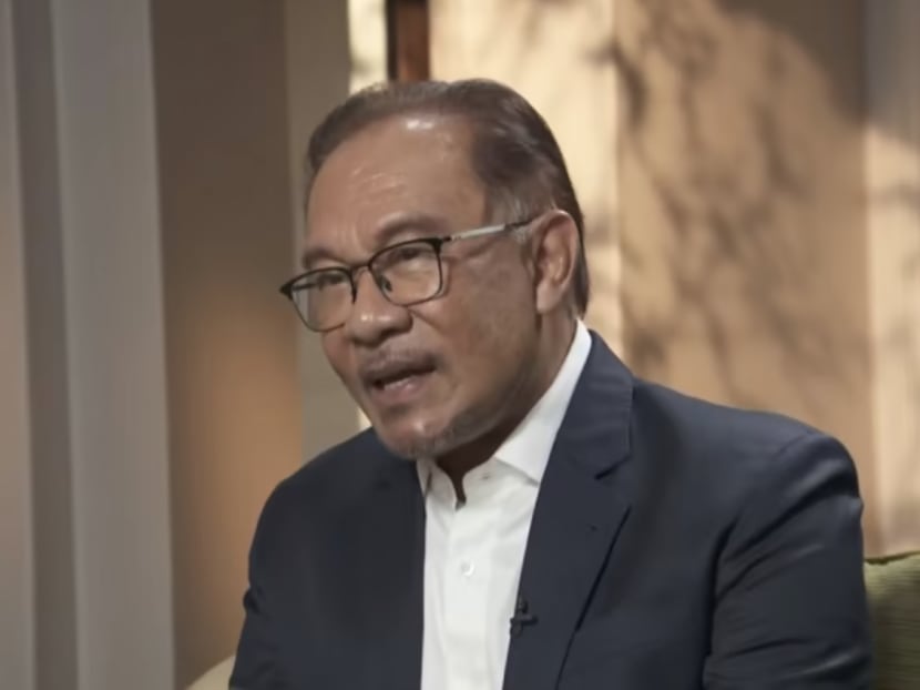 Malaysia Prime Minister Anwar Ibrahim speaking to CNA ahead of his speech at the Milken Institute's Asia Summit in Singapore on Sept 13, 2023.