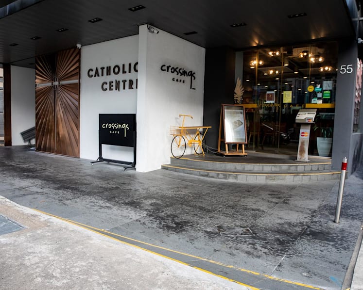 2 men, 1 woman arrested after spraying substances at Catholic Centre, Bible House believed to be mix of ash, salt and oil